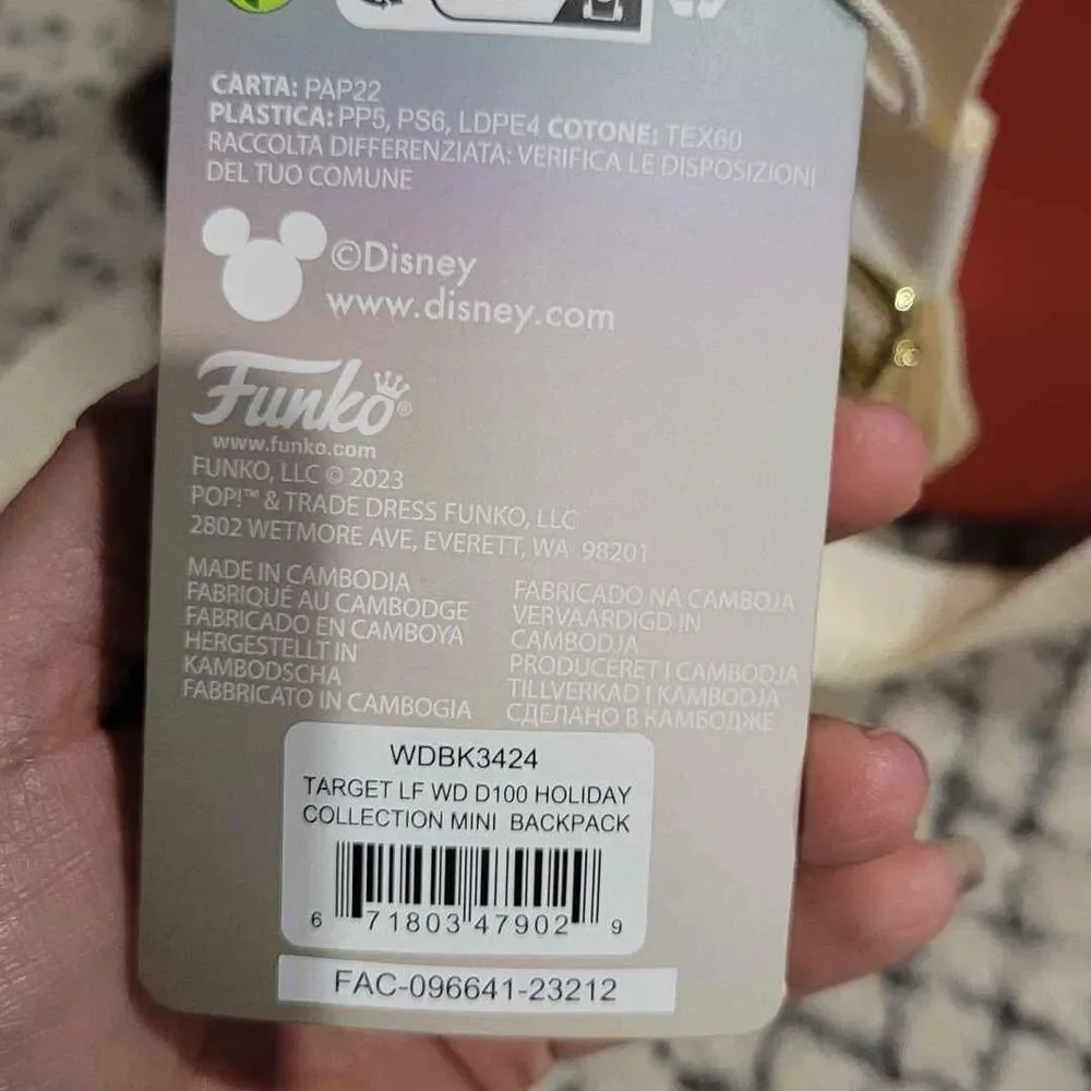 Disney 100 Mickey Minnie Mouse Backpack Holiday Collection Mini Funko 11